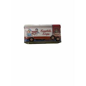 Vintage Metal Tin Campbell's Soup Kids Bus Driver 1992 Collectors Box